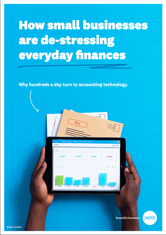 White paper cover: How small businesses de-stress everyday finances.